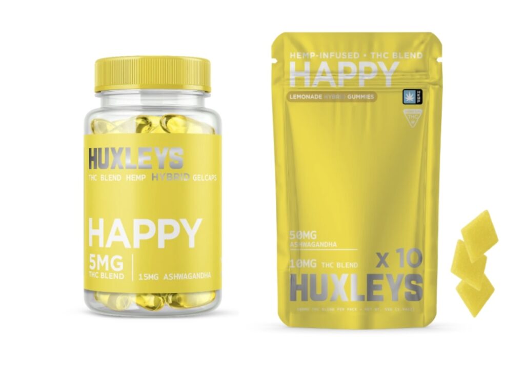 Huxleys Happy THC Infused Hemp Gummies